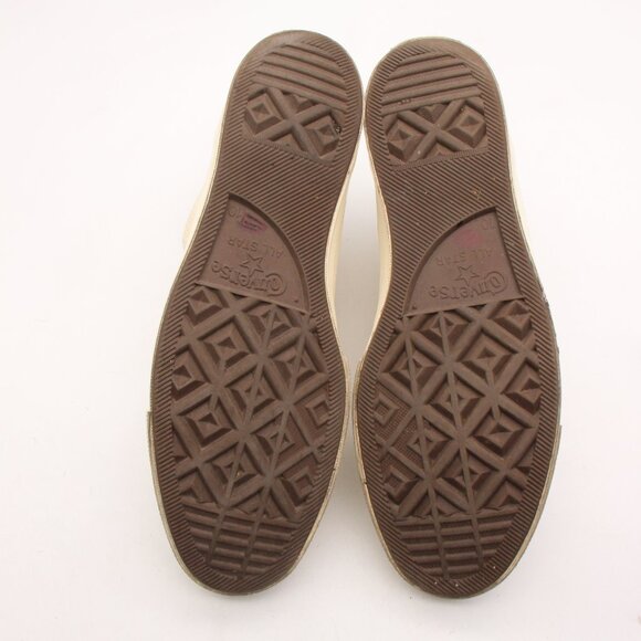 Converse Cream and Red High-Top Sneakers - Picture 7 of 9